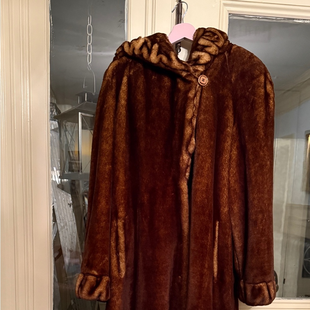 Jones New York Rich Brown Teddy Jacket